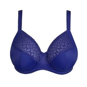 Prima Donna Montara Full Cup Bra Sz 36I Blue Back Closure